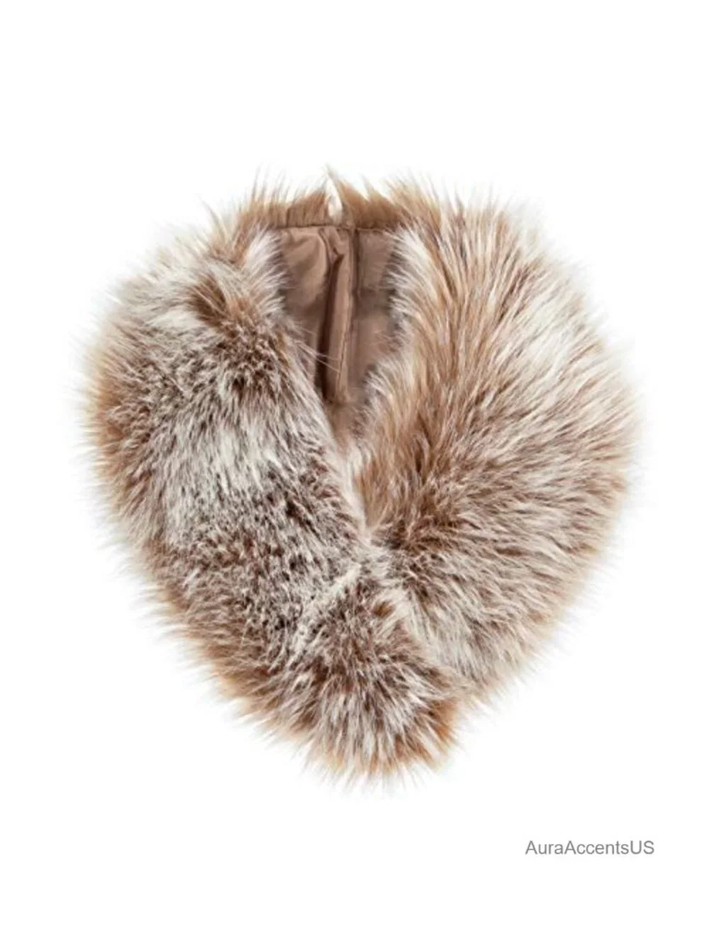 Detachable Faux Fur Scarf Shawl for Women - Winter Coat Wrap